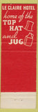 Matchbook Cover - Le Claire Hotel Moline IL