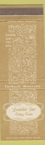 Matchbook Cover - Lavender Inn Restaurant Faribault MN