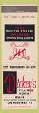 Matchbook Cover - Dickey's Prairie Home Ollie IA