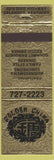 Matchbook Cover - Golden China Chinese Erlanger KY