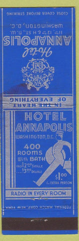 Matchbook Cover - Hotel Annapolis Washington DC WEAR