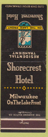 Matchbook Cover - Shorecrest Hotel Milwaukee WI WEAR