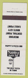 Matchbook Cover - Pappy's Pizza Inn Medford White City Eagle Point OR