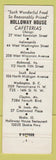 Matchbook Cover - Holloway House Cafeteria Chicago Milwaukee Washington DC
