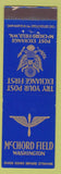 Matchbook Cover - McChord Field WA US Army Post Exchange WEAR