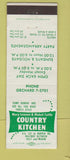 Matchbook Cover - Country Kitchen NO TOWN