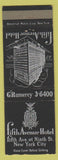 Matchbook Cover - Fifth Avenue Hotel New York City