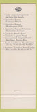 Matchbook Cover - Executive House Hotel Chicago IL
