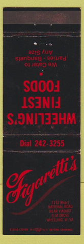 Matchbook Cover - Figaretti's Restaurant Wheeling WV