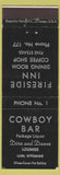 Matchbook Cover - Fireside Inn Cowboy Bar Lusk WY