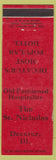 Matchbook Cover - St Nicholas Hotel Decatur IL