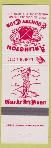 Matchbook Cover - Arlington Country Club Arlington Heights IL