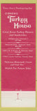 Matchbook Cover - O'Brien's Turkey House Edmonds Redmond Tukwila WA WORN