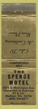 Matchbook Cover - Spence Motel Madison WI WEAR