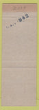 Matchbook Cover - Esquire Restaurant Goderich ON Chinese