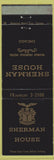 Matchbook Cover - Sherman House Chicago IL Hotel