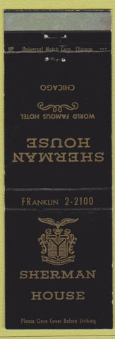 Matchbook Cover - Sherman House Chicago IL Hotel
