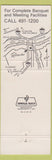 Matchbook Cover - Riverview Hotel Kelly's Landing Covington KY