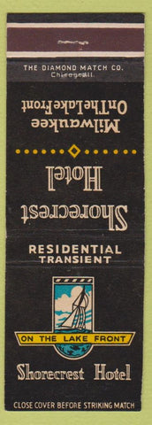 Matchbook Cover - Shorecrest Hotel Milwaukee WI