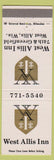 Matchbook Cover - West Allis Inn WI