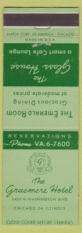 Matchbook Cover - Graemere Hotel Chicago IL