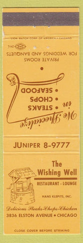 Matchbook Cover - Wishing Well Restaurant Chicago IL