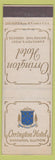 Matchbook Cover - Orrington Hotel Evanston IL