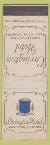 Matchbook Cover - Orrington Hotel Evanston IL