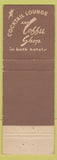 Matchbook Cover - Hotel Fort Dearborn Chicago IL Hotel Waldorf Toledo OH