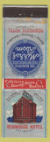 Matchbook Cover - Newhouse Hotel Salt Lake City UT