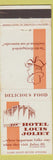 Matchbook Cover - Hotel Louis Joliet IL