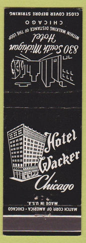 Matchbook Cover - Hotel Wacker Chicago IL