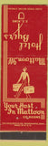 Matchbook Cover - Hotel Byers Mattoon IL