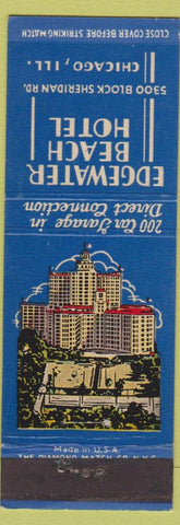Matchbook Cover - Edgewater Beach Hotel Chicago IL
