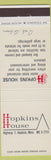 Matchbook Cover - Hopkins House Hopkins MN