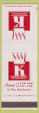 Matchbook Cover - Knutson Hotels  Moorhead MN Minot ND Glacier Park MT