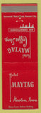 Matchbook Cover - Hotel Maytag Newton IA WEAR