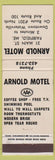 Matchbook Cover - Anrold Motel Fairfield ME Waterville