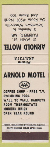 Matchbook Cover - Anrold Motel Fairfield ME Waterville
