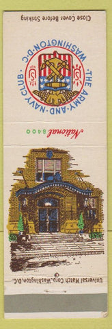 Matchbook Cover - Army and Navy Club Washington DC