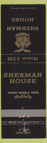 Matchbook Cover - Sherman House Hotel Chicago IL