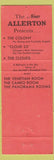 Matchbook Cover - Allerton Hotel Chicago IL