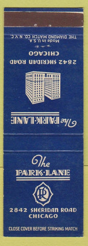 Matchbook Cover - Park Lane Hotel Chicago IL