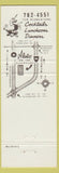 Matchbook Cover - Aliota's Restaurant Brookfield WI