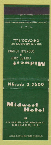 Matchbook Cover - Midwest Hotel Chicago IL