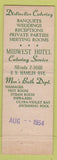 Matchbook Cover - Midwest Hotel Chicago IL