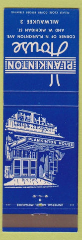 Matchbook Cover - Plankinton House Milwaukee WI