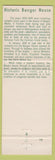 Matchbook Cover - Bangor House Hotel Bangor ME