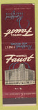 Matchbook Cover - Hotel Faust Rockford IL