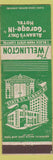 Matchbook Cover - Wellington Hotel Albany NY